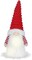 Lighted Christmas Tree Topper Gnome with Timer, 16.5 Red and White Fabric Cute Santa Gnome Tree Topper with LED Lights for Party Ornaments Christmas Decoration Indoor, Battery Operated